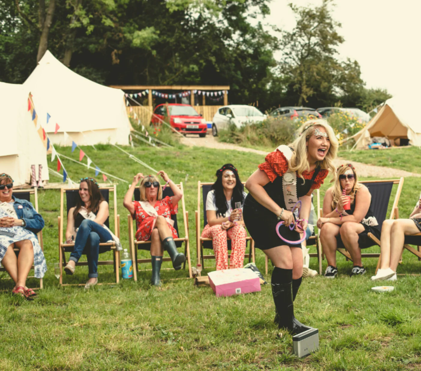 Hen Camp Hen Party Glamping vs Wild Harvest Tipis