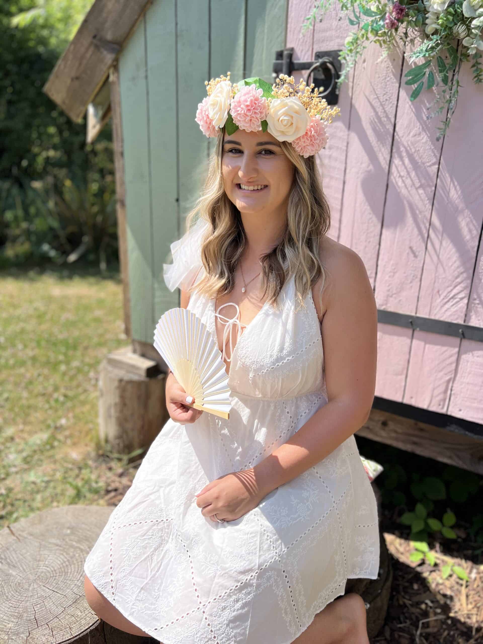 flower crown workshop for hen party